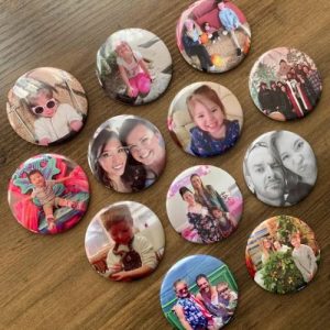 Handcrafted 2.25" Round Photo Magnets