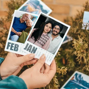 Custom Magnetic Calendar with Personalized Photos
